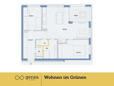 3-Zimmer-Wohnung kaufen in Graz – 69,36 m², € 349.000 – Bild 2 von 19