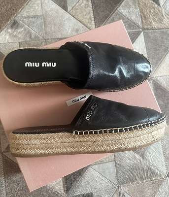 Damen Pantoletten Sandale Miu Miu