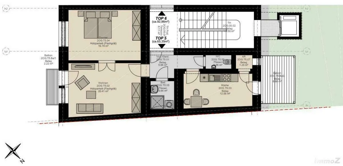 ERSTBEZUG nach Sanierung ,**RARITÄT**Altbau-Ikone in Bestlage nähe Augartenpark: elegant ausgestattet - 2 Balkone*, Förderung** - Ansicht 3
