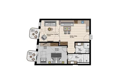 3-Zimmer-Wohnung kaufen in Schwaz – 66,15 m², € 434.000 – Bild 14 von 15