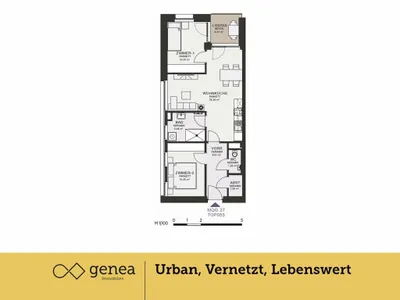 3-Zimmer-Wohnung mieten in Graz – 60,28 m², € 916 – Bild 2 von 20