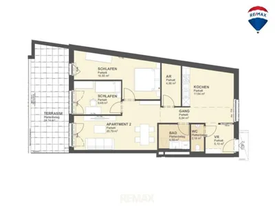 3-Zimmer-Wohnung kaufen in Wien – 82,02 m², € 376.000 – Bild 20 von 32