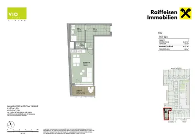1-Zimmer-Wohnung mieten in Wien – 36,34 m², € 799 – Bild 5 von 5