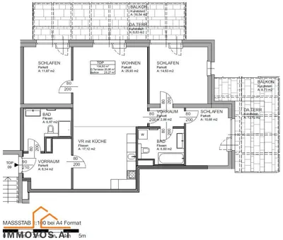 4-Zimmer-Wohnung mieten in Wien – 104,8 m², € 2.793 – Bild 11 von 20