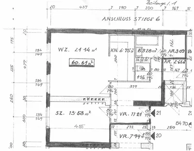 61 m²-2-Zimmer-Wohnung nahe Klinik Favoriten - Preis inkl. Heizung und Warmwasser – Bild 2