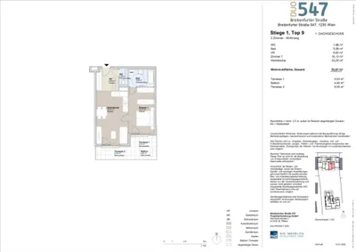 2-Zimmer-Wohnung kaufen in Wien – 53,81 m², € 360.000 – Bild 1 von 7