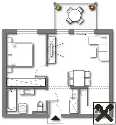 2-Zimmer-Wohnung mieten in Perg – 44,78 m², € 707 – Bild 7 von 8