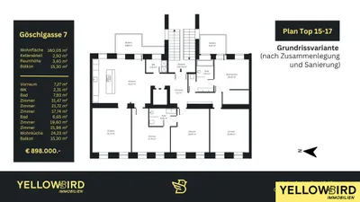 6-Zimmer-Wohnung kaufen in Wien – 160,05 m², € 898.000 – Bild 20 von 21
