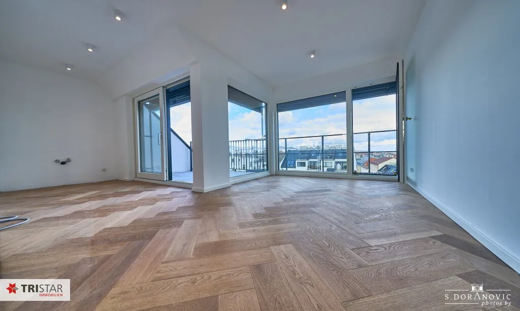 NEU! * Erstbezug * Sofort beziehbar * Luxus-Dachgeschosswohnungen 1180 Wien kaufen - Terrasse + Wienblick - Ansicht 2