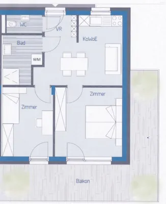 3-Zimmer-Wohnung mieten in Graz – 49,04 m², € 720 – Bild 2 von 10