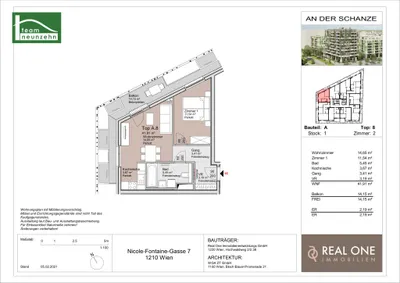 2-Zimmer-Wohnung mieten in Wien – 41,91 m², € 949 – Bild 16 von 16