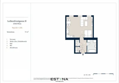 1-Zimmer-Wohnung kaufen in Wien – 51 m², € 355.000 – Bild 6 von 6