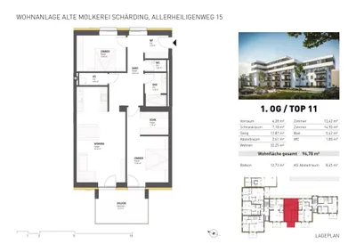 3-Zimmer-Wohnung mieten in Schärding – 94,78 m², € 1.261 – Bild 22 von 23