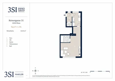 1-Zimmer-Wohnung kaufen in Wien – 42,42 m², € 275.000 – Bild 16 von 16