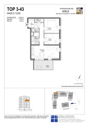 3-Zimmer-Wohnung mieten in Wien – 61,9 m², € 1.450 – Bild 15 von 16