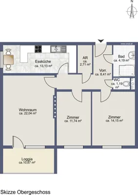 3-Zimmer-Wohnung kaufen in Sankt Pölten – 78 m², € 189.000 – Bild 10 von 10