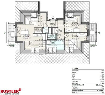 3-Zimmer-Wohnung kaufen in Wien – 97,41 m², € 597.800 – Bild 10 von 21