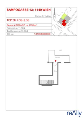 3-Zimmer-Wohnung mieten in Wien – 102,8 m², € 2.000 – Bild 26 von 27