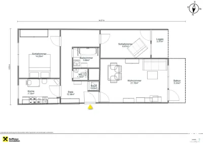 4-Zimmer-Wohnung mieten in Scheibbs – 74 m², € 780 – Bild 24 von 25