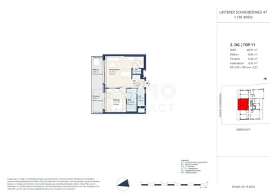 2-Zimmer-Wohnung mieten in Wien – 46,97 m², € 1.417 – Bild 16 von 16