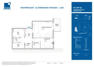 2-Zimmer-Wohnung mieten in Urfahr-Umgebung – 87,04 m², € 1.158 – Bild 13 von 13