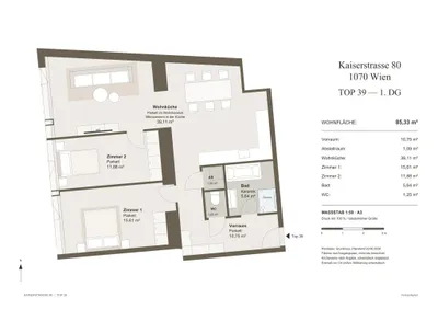 3-Zimmer-Wohnung kaufen in Wien – 85,33 m², € 645.000 – Bild 9 von 9
