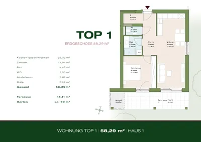 2-Zimmer-Wohnung kaufen in Graz – 58,29 m², € 398.727 – Bild 2 von 7