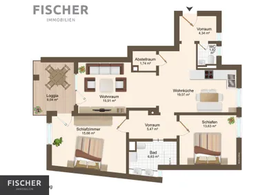 3-Zimmer-Wohnung kaufen in Villach – 84,27 m², € 284.000 – Bild 13 von 13