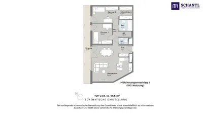3-Zimmer-Wohnung mieten in Wien – 81,3 m², € 1.490 – Bild 16 von 17
