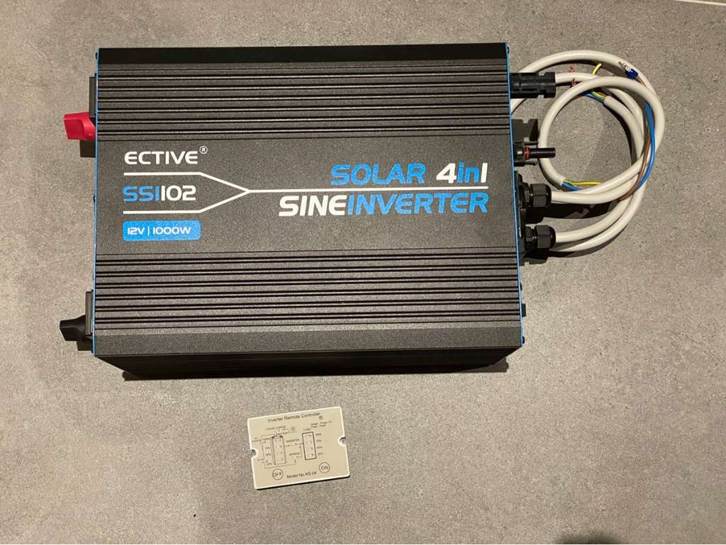 ECTIVE SSI 102 4in1 Sinus-Inverter 1000W/12V Sinus-Wechselrichter mit  MPPT-Solarladeregler, Ladegerät und NVS, € 350,- (6410 Bairbach) - willhaben