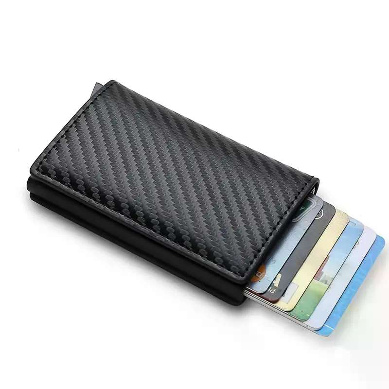 (verkauft) Original Mini Wallet mit Geldklammer - Slim Wallet -Geldbörse -  Premium Portemonnaie - Kartenetui - Pure Schwarz