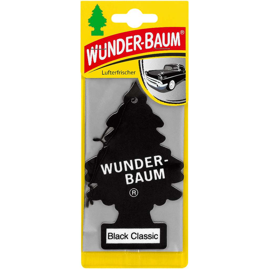Wunderbaum Black Classic, Black ICE - Original Auto Duftbaum