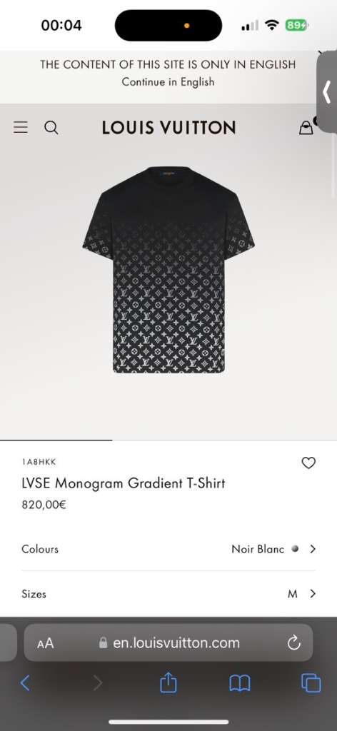Shop Louis Vuitton MONOGRAM Lvse monogram gradient t-shirt (1A8HKK