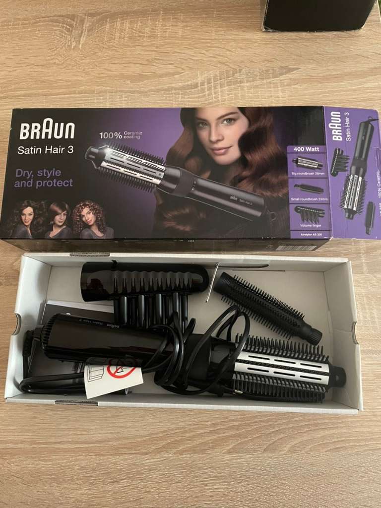 Braun Satin Hair 3 Warmluft-Lockenbürste, inkl. Kamm, € 0,- (8010 Graz) -  willhaben