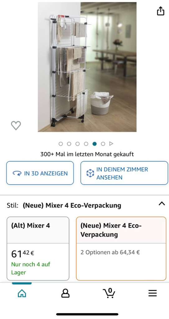 Vileda Mixer 4 Turmwäscheständer, € 20,- (1190 - willhaben Wien)