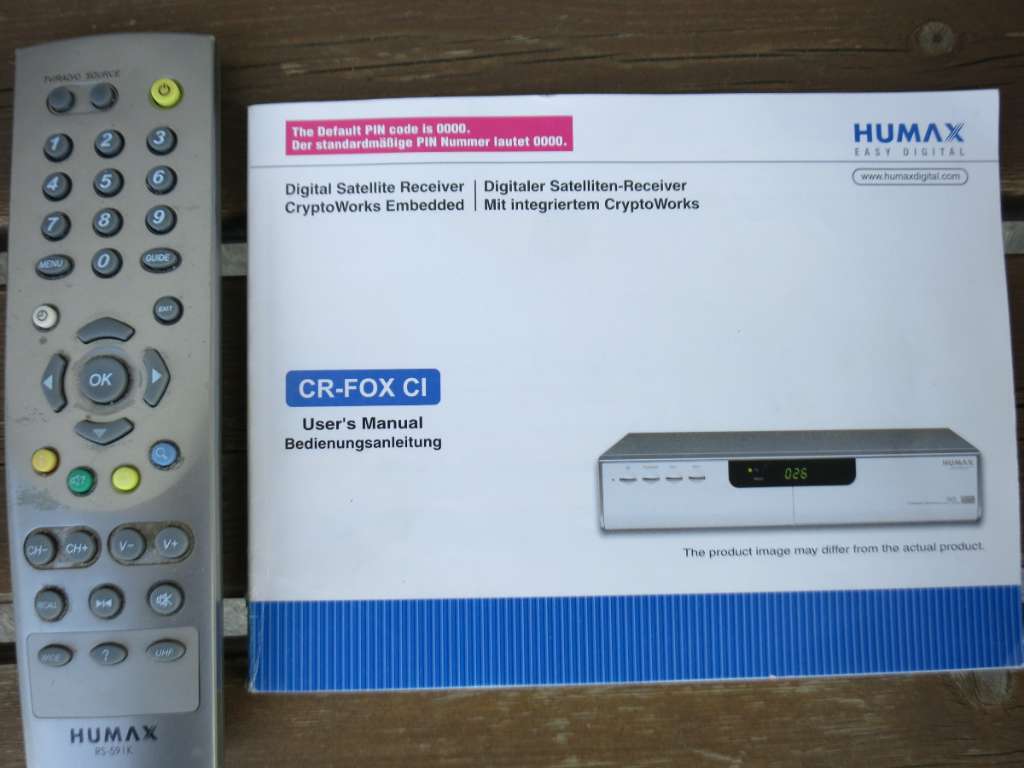 Digitaler SAT Receiver HUMAX CR-FOX CI, € 10,- (5141 Moosdorf) - willhaben