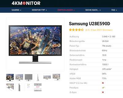 Monitor 28 Pulgadas Uhd 4k Samsung Lu28e590ds/zl