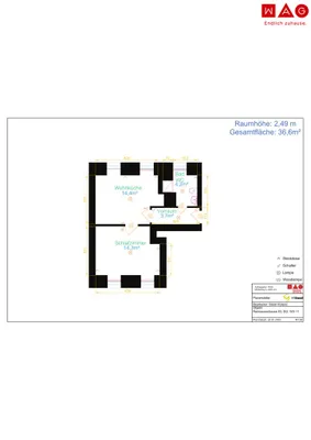1-Zimmer-Wohnung mieten in Linz – 39,25 m², € 455 – Bild 5 von 5