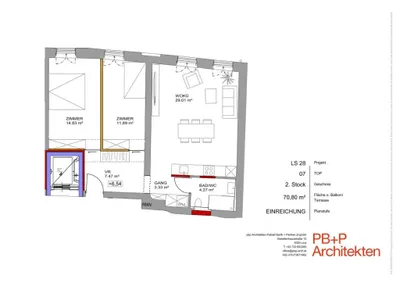 3-Zimmer-Wohnung kaufen in Braunau am Inn – 70,8 m², € 219.480 – Bild 3 von 4