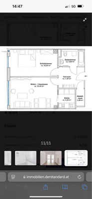 2-Zimmer-Wohnung mieten in Wien – 55 m², € 890