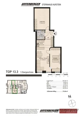 3-Zimmer-Wohnung mieten in Kufstein – 71,58 m², € 1.425 – Bild 7 von 7
