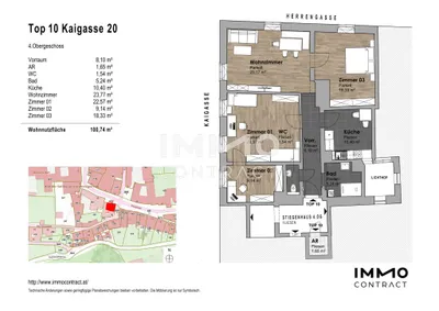 1-Zimmer-Wohnung mieten in Salzburg Stadt – 100,74 m², € 2.000 – Bild 17 von 17