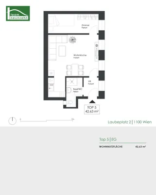 2-Zimmer-Wohnung kaufen in Wien – 42,63 m², € 199.000 – Bild 8 von 8