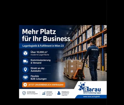 Gewerbeimmobilie mieten in Wien – 2 500 m²