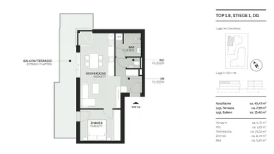 2-Zimmer-Wohnung kaufen in Wien – 49,47 m², € 429.000 – Bild 23 von 29