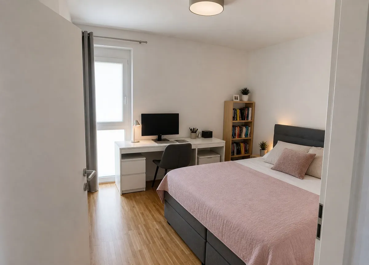 Wohnen im Grünen & Stadtnähe: Moderne 3-Zimmer-Wohnung mit Balkon & Gemeinschaftsgarten - Ansicht 3