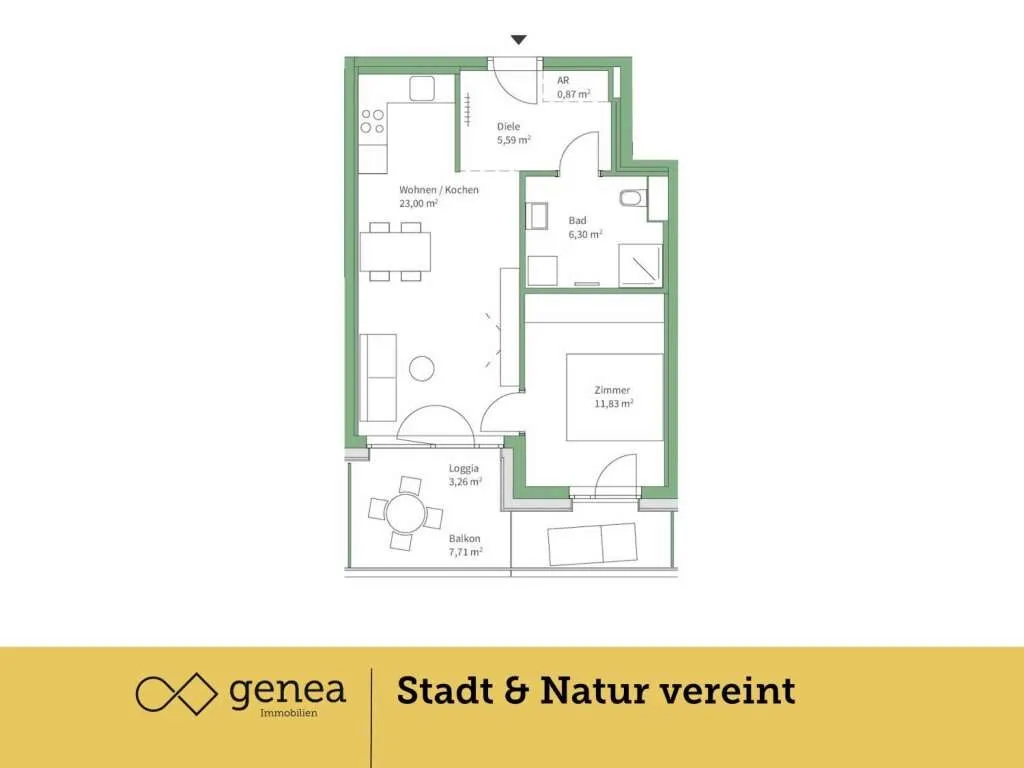 Jakomini Verde Haus K | Provisionsfrei | Wohnen in urbaner Oase mit Komfort - Widok 2