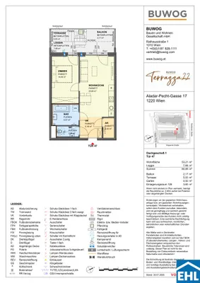 2-Zimmer-Wohnung kaufen in Wien – 53,21 m², € 389.000 – Bild 8 von 8