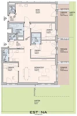 5-Zimmer-Wohnung kaufen in Wien – 95,53 m², € 609.545 – Bild 12 von 12