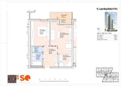 2-Zimmer-Wohnung kaufen in Wien – 52,37 m², € 289.000 – Bild 20 von 20